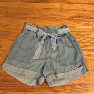 Aerie paper bag tie waist short